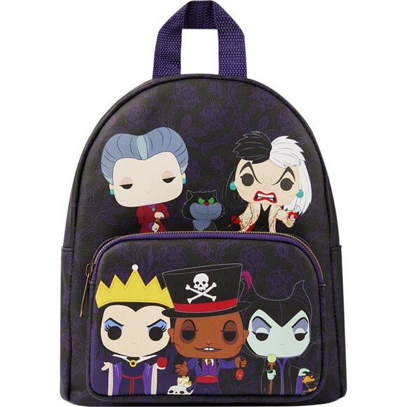 Funko Disney Villains Print Mini-Backpack - Picture 1 of 3
